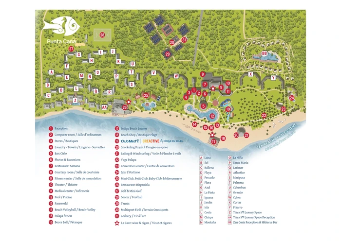 Mapa Club Med Punta Cana